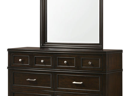 Merlot - Square Mirror - Mahogany