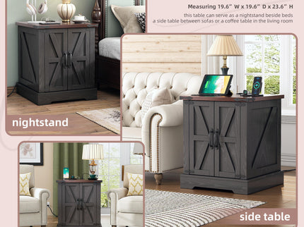 Nightstand With Adjustable Shelf