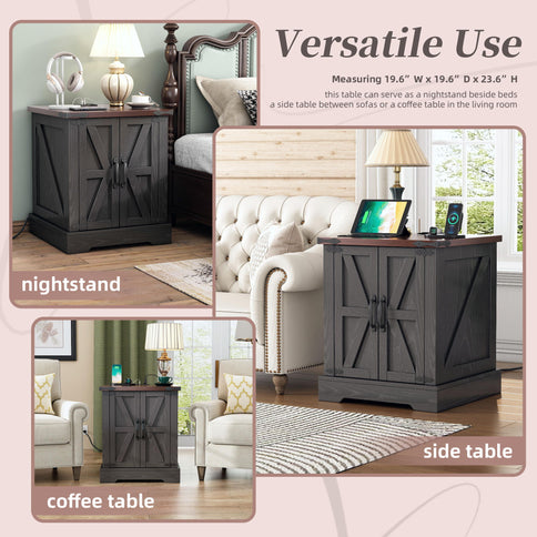 Nightstand With Adjustable Shelf
