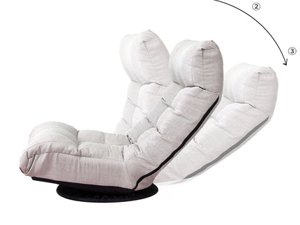 Adjustable Japanese Reclining Floor Chair Sofa With Metal Frame For Living Room