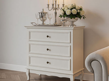 3 Drawer Dresser - White