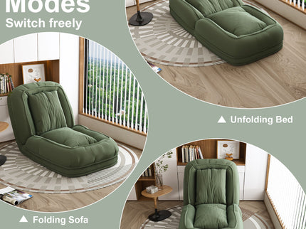 Upholstered Foldable Lazy Sofa Bed For Adults And Pets