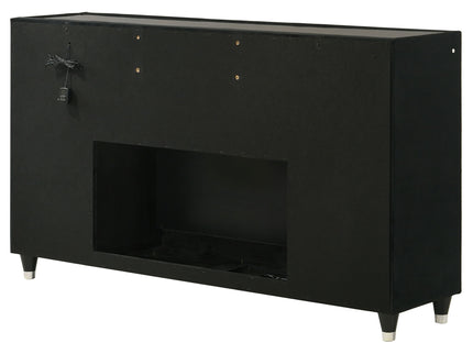 Mika - 8 Drawer LED Fireplace Dresser