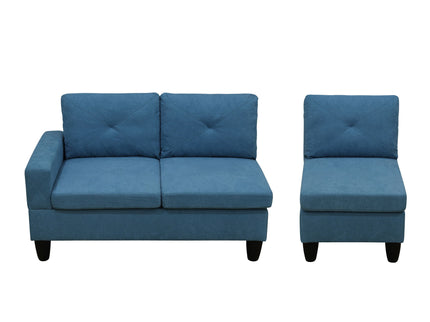 Modular L - Shaped Sectional Sofa 6 Seater 4 Piece Couch With Chaise