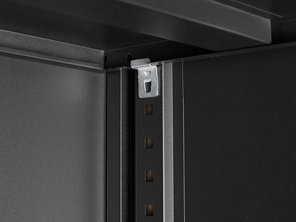 Metal Storage Cabinet With Locking Doors And Adjustable Shelf, Folding Filing Storage Cabinet, Folding Storage Locker Cabinet For Home Office, School, Garage