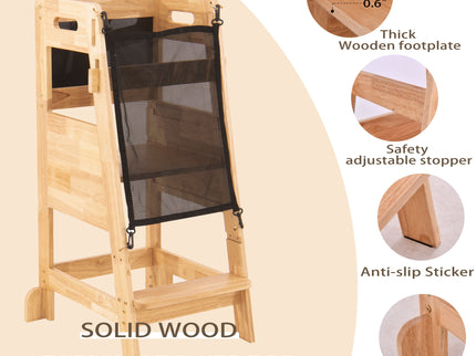 Solid Wood Learning Tower - Wood