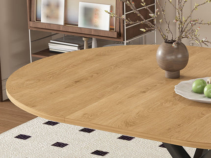 Modern Extendable Round Dining Table Set, Table With Chairs