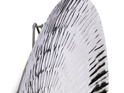 Textured Oversized Disc, Wall Decor For Living Room (Set of 3) - Silver