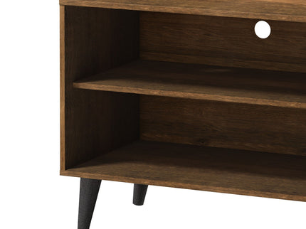 Amidon - TV Stand, With 2 Storage Shelves And 1 Cabinet
