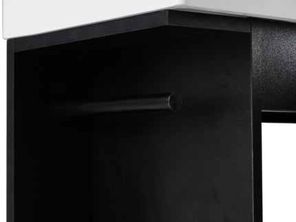 Modern Bathroom Vanity With Sink And 2 Tier Shelf