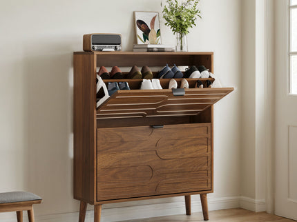 Medieval - Independent Shoe Cabinet With 2 Flip Drawers