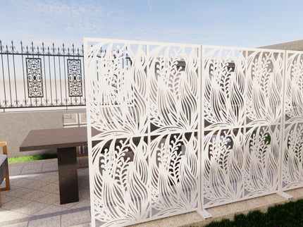 Free Standing Decorative Privacy Screen, Outdoor And Indoor Divider
