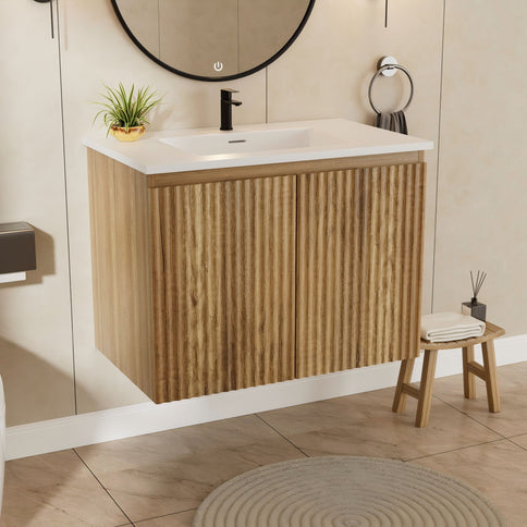 Folding Wall Cabinet With Creamic Sink