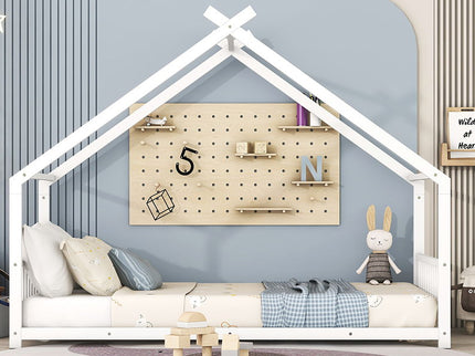 Metal House Bed