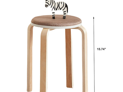 Stackable Round Backless Stools (Set of 4)