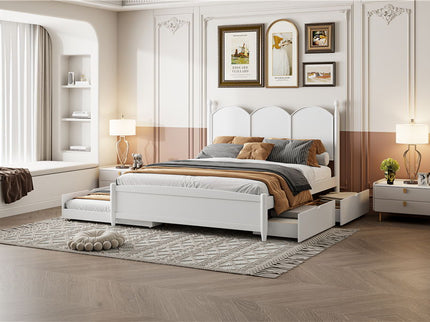 Platform Bed With With 2 Big Drawers And Trundle