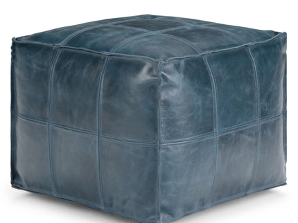 Manning - Square Pouf - Teal