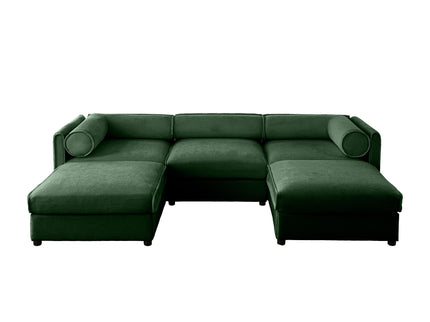 Contemporary Elegant Sofa With Storage And Ottoman