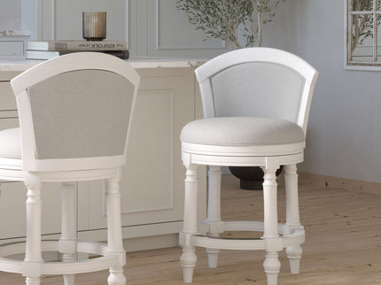 Barrel Back Stool With Swivel