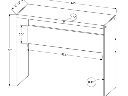 Accent Console Table For Entryway, Glossy Spacious Surface