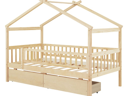 House Bed With 2 Drawers
