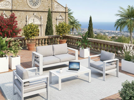 Outdoor Patio Set With All-Weather Thick Cushions