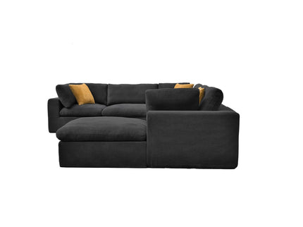 Custom Configuration Modular Sectional With Toss Pillows