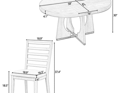 Round Dining Table Set For 4 With Chairs