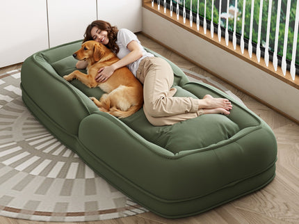 Upholstered Foldable Lazy Sofa Bed For Adults And Pets