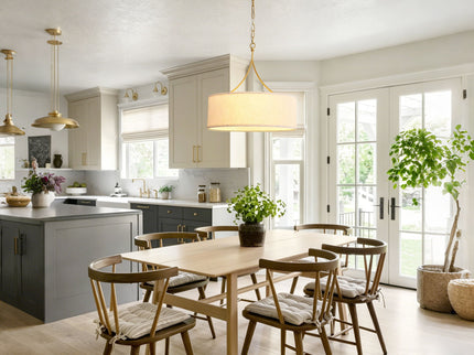 3 Light Drum Pendant Light