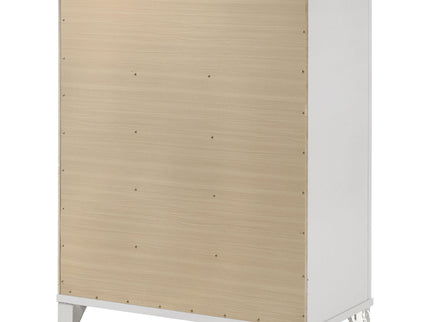 5 Drawer Bedroom Chest Of Drawers - White
