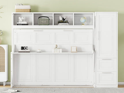 Space Saving Murphy Wall Bed With Closet And Drawers