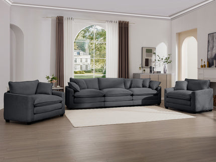 Elegant Oversized Sectional Sofa Set With Deep Seats And Flexible Layout