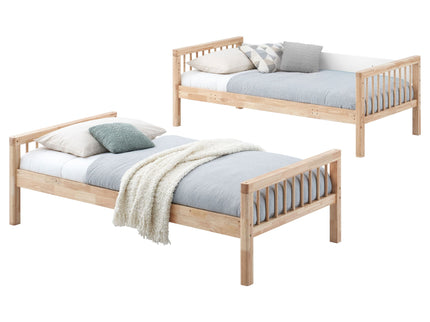 Ponderosa - Twin Over Twin Bunk Bed With Accents - Natural