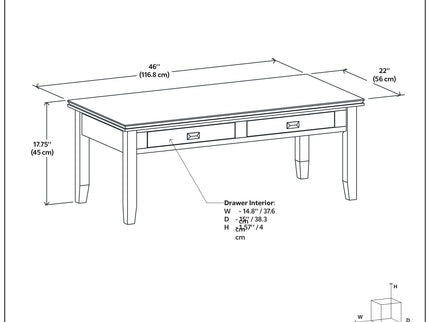 Artisan - Coffee Table - Russet Brown