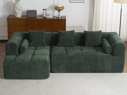Sectional Free Combined Sofa With 2 Side Pockets