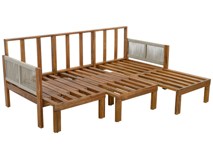 Outdoor 3 Seat Patio Sunbed