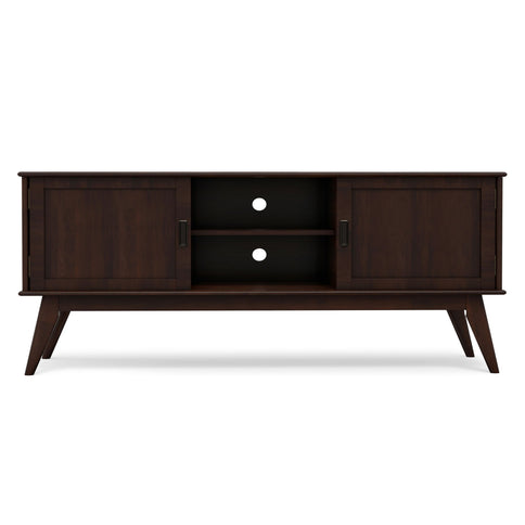 Draper - Handcrafted Mid Century Low TV Media Stand