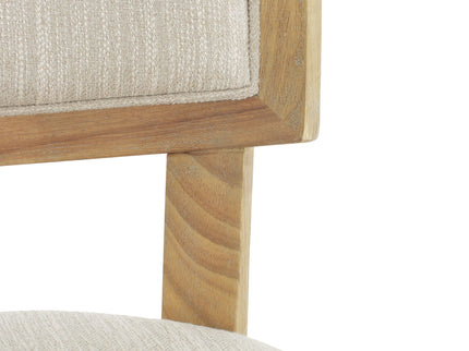 Farmhouse Style Fabric Upholstered Side Dining Chair Set