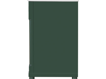 Bathroom Vanity With Integrated Sink, 2 Door Cabinet, Single Sink For Small To Medium Bathrooms