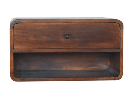 Curve Upper Slot Floating Nightstand