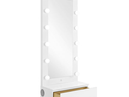 Elisa - Narrow Tall Mirror With Speaker And Drawer