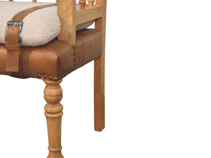 Strapped Hallway Bench