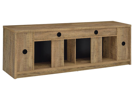 Nevada - Fireplace TV Stand With Flame Visualizer - Brown