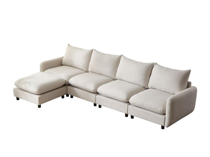 Oversize Modular Free Combination Sectional Sofa Couch With Ottoman For Living Room