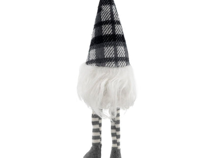 3 Pieces Sitting Gnome, Christmas Table Home Ornaments For Holiday Party Gifts - White / Gray