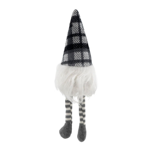 3 Pieces Sitting Gnome, Christmas Table Home Ornaments For Holiday Party Gifts - White / Gray