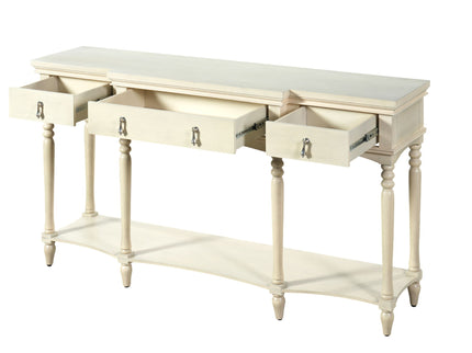 Retro Console Table With 3 Soft Close Drawers