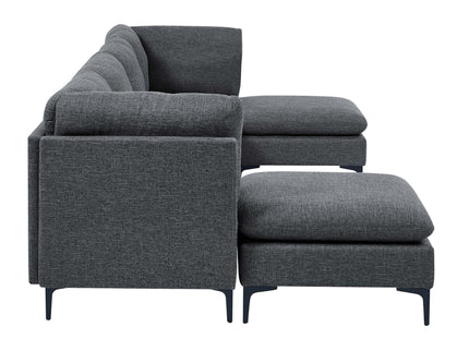 Upholstered Modular Sectional & Tall Legs