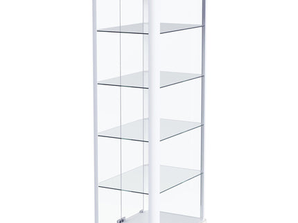 Nevra - 4 Shelf Display LED Curio Cabinet